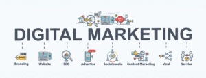 Digital marketing, also known as online marketing, is a marketing strategy that uses digital technologies and the internet to connect with customers.