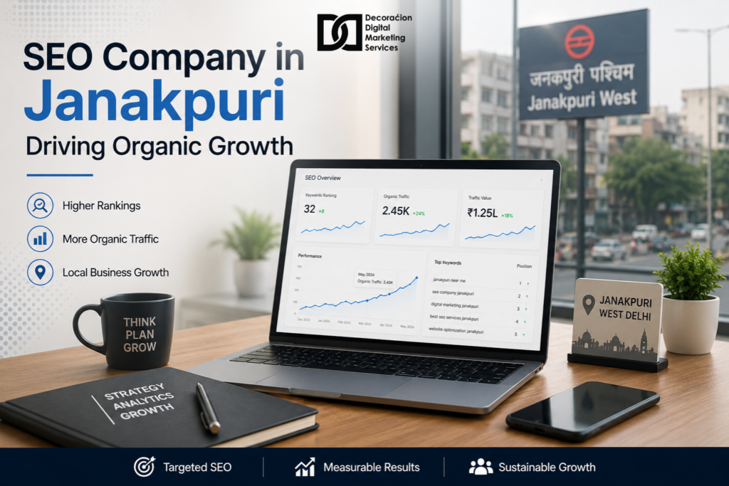 SEO Company in Janakpuri Driving Organic Growth - DDMS