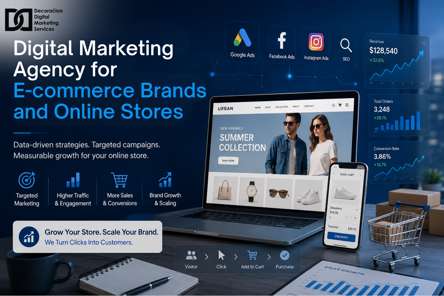 Digital Marketing Agency for E-commerce Brands and Online Stores - DDMS