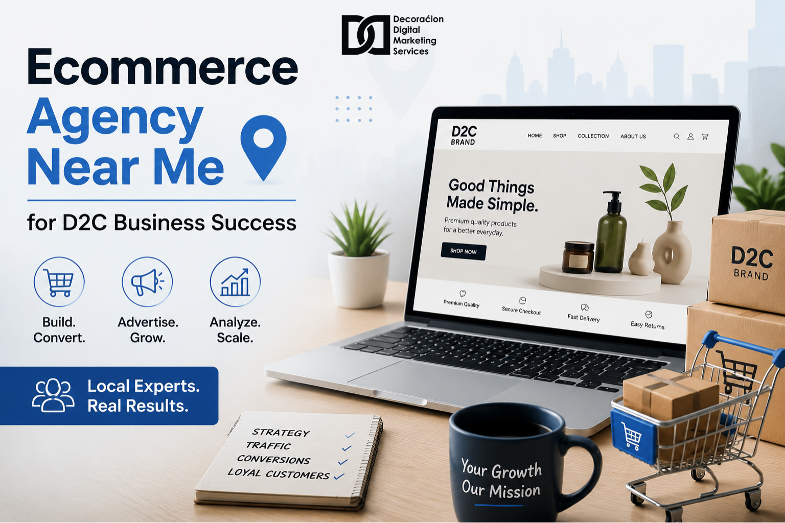 Ecommerce Agency Near Me for D2C Business Success - DDMS