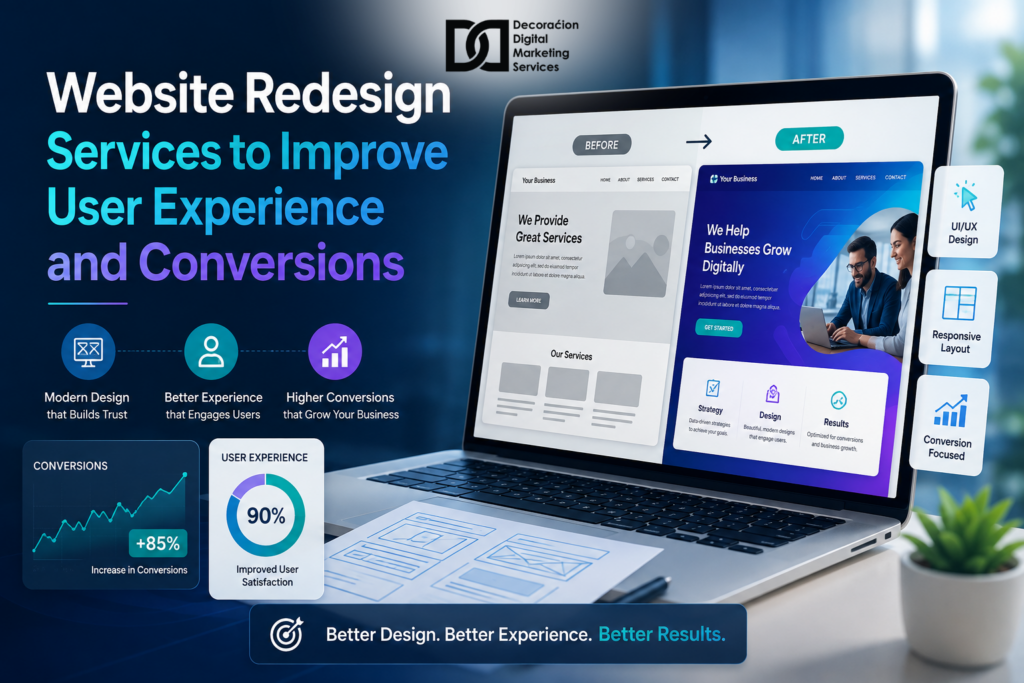 Website Redesign Services to Improve User Experience and Conversions - DDMS