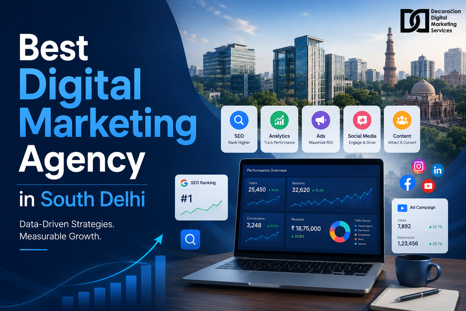 Best Digital Marketing Agency in South Delhi - DDMS