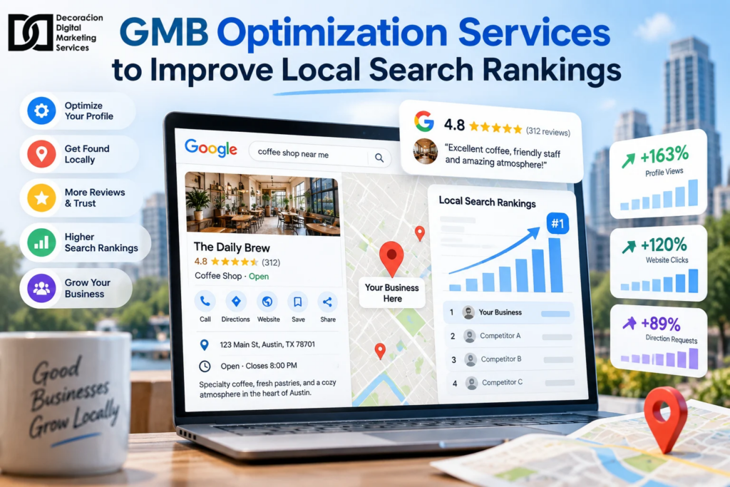 GMB Optimization Services to Improve Local Search Rankings - DDMS